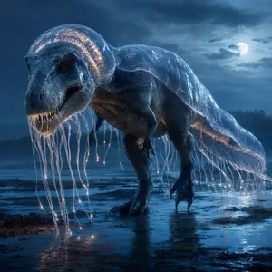 Jellyfish + Tyrannosaurus rex